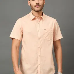 Club York Peach Slim Fit Shirt-image-10