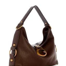 Guess Espresso CAMDEN Textured Shoulder Bag image 3