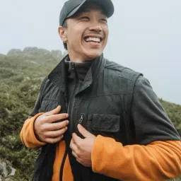 Quechua by Decathlon Brown & Grey Slim Fit Colour Block Sports Jacket image 5