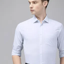 Park Avenue Slim Fit Micro Checked Formal Shirt-picture-16