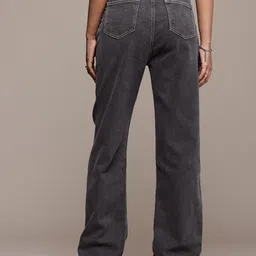 The Roadster Life Co. Women Straight Fit High-Rise Heavy Fade Stretchable Jeans image 3