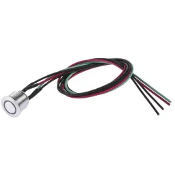 RS PRO Illuminated Push Button Switch Momentary 16 mm SPST White LED 36 V DC, 1758540 image 3