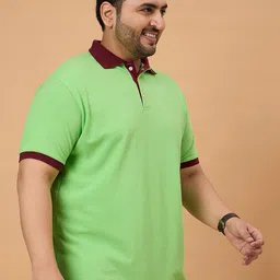 bigbanana Men Plus Size Polo Collar Anti Odour Pockets T-shirt image 3