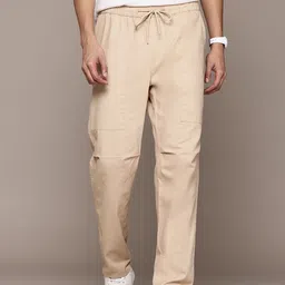 The Roadster Lifestyle Co. Men Cotton Baggy Fit Trousers-image-73