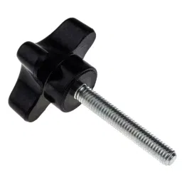 RS PRO Black 4-Arm Clamping Knob M6 Threaded Stud, 686626-picture-45