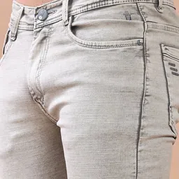 V-Mart Cotton Denim Slim Fit Mid-Rise Light Fade Jeans image 2