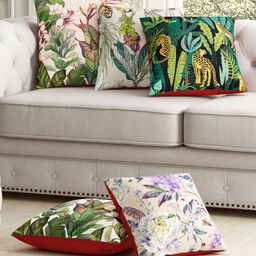 SEJ by Nisha Gupta Premium Cushion Covers Abstract Print Pack Of 5 (Color May Vary)-picture-0