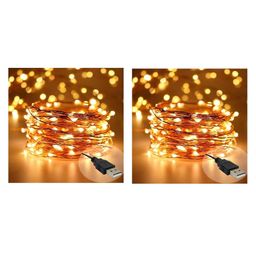 Bubble Trouble  5M Copper Fairy String Lights with USB Powered Led Light  -Pack of 2-picture-38