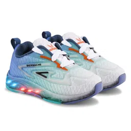 BERSACHE Ombre Abstract Designed Lace Up LED Shoes - Blue-picture-19