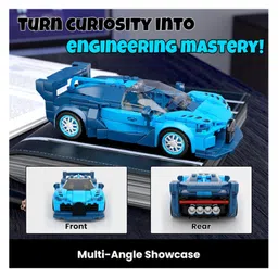 Elecart Speed Champion GT Car Building Kit 336 Pcs MOC Racing Car Blocks for Boys & Adults | DIY Supercar Model Set, STEM Toy & Gift for Kids 6+ | Display Model & Decoration image 3