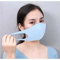 VIEN ANTI POLLUTION MASK Water Resistant, Reusable, Washable Cloth Mask (Blue, Free Size, Pack of 1) image 2