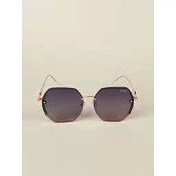 IDOR Unisex Oval Sunglasses with Polarised and UV Protected Lens IDOR-3072-PNK image 5