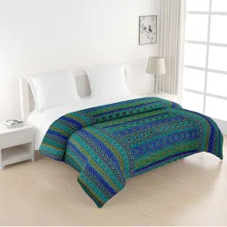Swayam Pure Cotton Double Bed Ac Comforter-Blue image 1