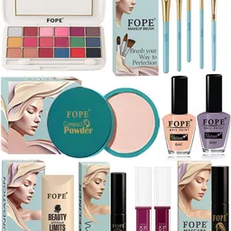 FOPE Set Of 14 Long Lasting Smudge Proof Party Glam Makeup Combo-picture-19