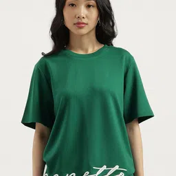 United Colors of Benetton Women Solid Round Neck T-shirt-picture-39