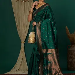 Mitera Woven Design Banarasi Saree image 3