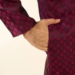 Diwas by Manyavar Men Woven Design Festive Straight Kurta image 2
