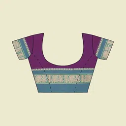 The Chennai Silks Woven Design Maheshwari Saree With Blouse Piece image 4