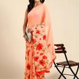 GHAN SALS Floral Printed Baluchari Saree-picture-18