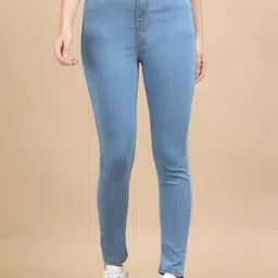 URBAN POCHE Women Skinny Fit High-Rise Jeans-image-5