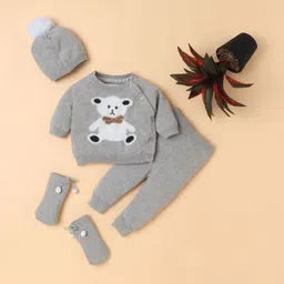 Yellow Apple Unisex Kids Printed T-shirt with Trousers-picture-36