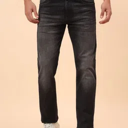 Cantabil Men Comfort Regular Fit Mid-Rise Light Fade Stretchable Jeans-picture-25