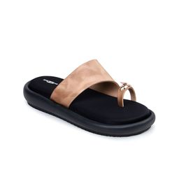 Shezone Women Textured One Toe Flats-picture-41