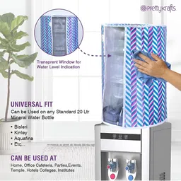 prettykrafts Blue & Pink 3 Pieces Printed Water Dispenser Covers image 4