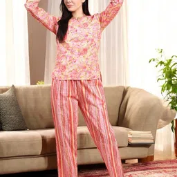 Kryptic Pack Of 2 Printed Pure Cotton Relaxed Fit Lounge Pants image 2