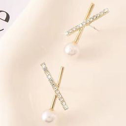 TANLOOMS Korean Gold-Plated Artificial Stones Studded Contemporary Studs-picture-29