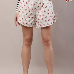 ARJ FASHION Women Pack Of 2 Printed Regular Fit Shorts-picture-46