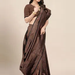 AMRUTKALA SAREES Woven Design Zari Banarasi Saree image 5