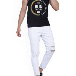 WOOSTRO Pack Of 2 Printed Combed Cotton Gym Vest RS26 CMB (MORE MAROON) (RUN BLACK) image 4