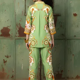 Dora Dori Printed Shirt With Trousers Co-Ords image 4