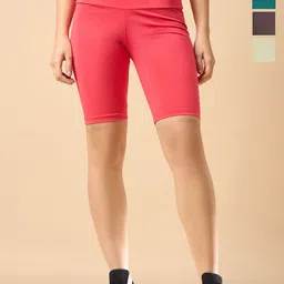 COLOR CAPITAL Women Pack of 4 Ankle-Length Fly Dry Cycling Shorts-picture-26