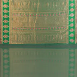 WOVENSTOCK Women Ethnic Motifs Woven Design Zari Kanjeevaram Saree image 3