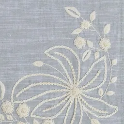 DESIGN GAATHA Beige & White Embroidered Table Runner image 5
