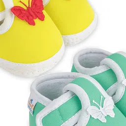 NESKA MODA Kids Pack of 2 Cotton Booties image 3