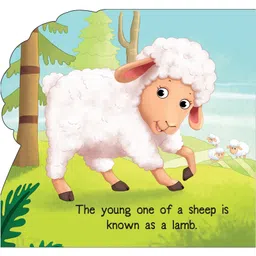 om books international Board Book Lamb Cutout Board Book - English image 3