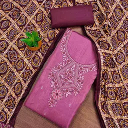 KALINI Embroidered Unstitched Dress Material-picture-11