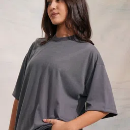 PockMAN Round Neck Cotton Oversized T-shirt image 5