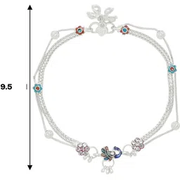 AamNa Enterprises Silver-Plated Anklet image 3