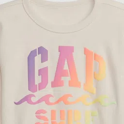 GAP Boys Graphic Printed Applique Crew Neck Pullover Sweatshirt image 2