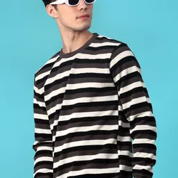 V-Mart Men Striped Long Sleeves Pullover image 4