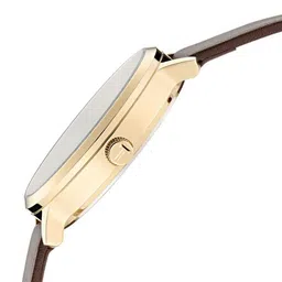 Ted Baker Men Brass Dial & Leather Straps Analogue Watch BKPHAS504 image 3