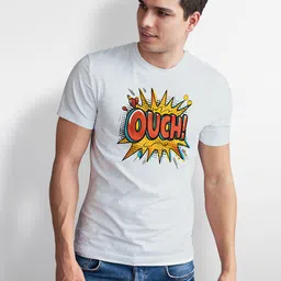 Seekbuylove Graphic Printed Round Neck Bio Finish Pure Cotton T-shirt image 4