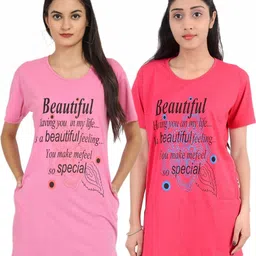 Linoges Women Typography 2 Printed Pockets 1 T-shirt image 4