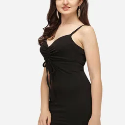 CLAFOUTIS Crepe Bodycon Mini Dress image 3