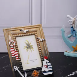 aarvidecor Nautical Theme Decorative Photo Frame – 4x6 Inch 6 inch Glitter image 3