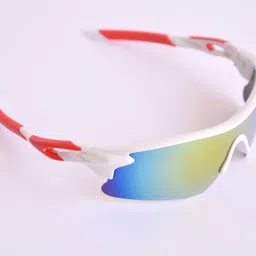 cereto Sports Googles UV Protection For Boys Cricket Goggles/ Cycling Sunglasses (RED) image 3
